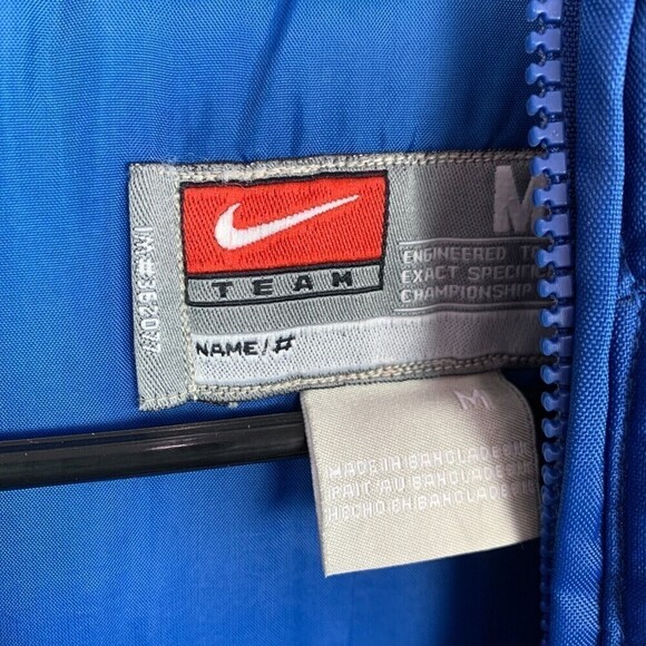 Nike Team KU University of Kansas Jayhawks Blue Full Zip Hooded Coat Medium - Picture 5 of 8